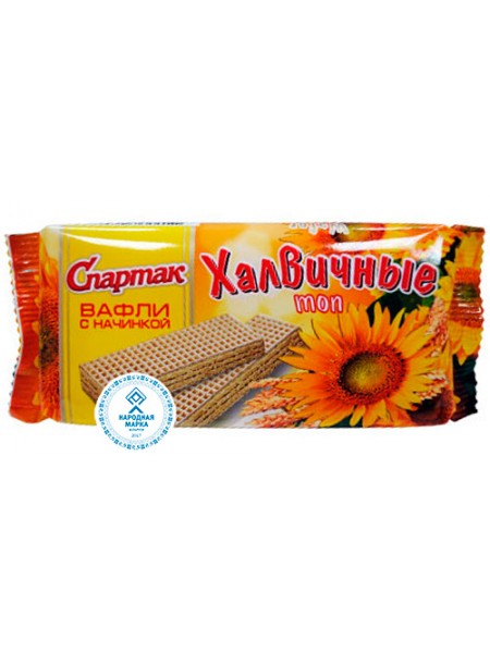 Вафли Халвичные Топ флоу-пак 100 гр Спартак Вафли Халвичные Топ флоу-пак 100 гр Спартак